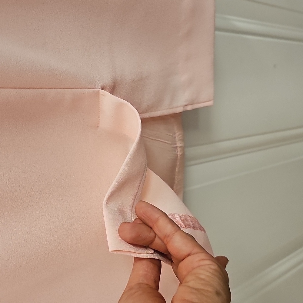 Elegant, Wedding, Bride, Pink, Women's, Midi, Dress, Formal, Vintage, 90s, Party - Picture 6 of 7